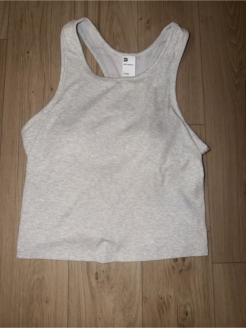 all in motion activewear Racerback Crop Tank